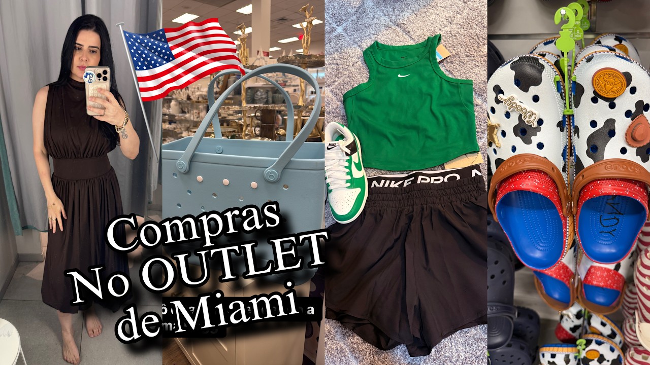 COMPRAS NO OUTLET DE MIAMI | TOMMY HILFIGER, NIKE, H&M, CROCS, HOME GOODS