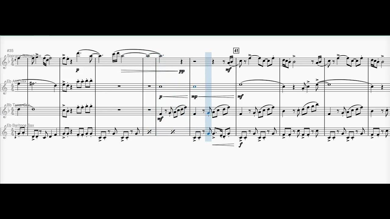 Saxophone quartet 