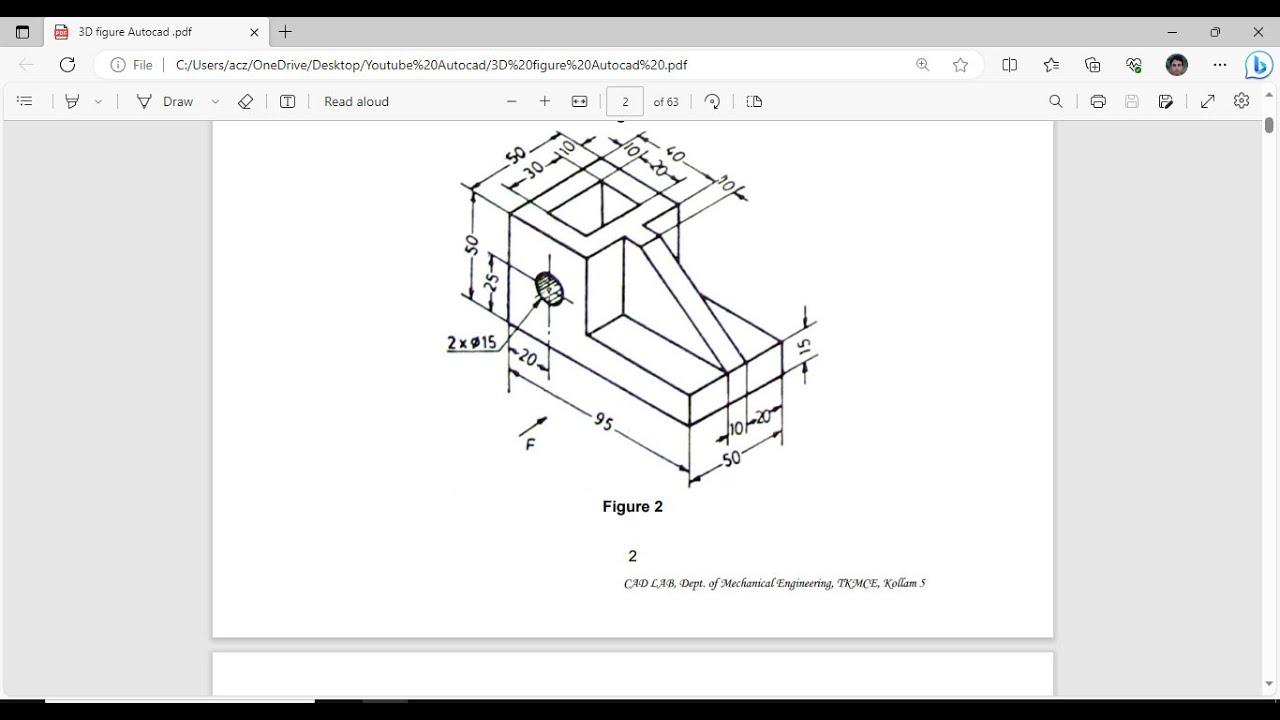 Учебник по AutoCAD 3D для начинающих, чертежи AutoCAD 3D для начинающих, практика рисования