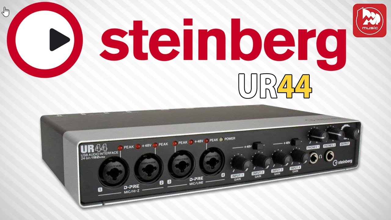 STEINBERG UR44 аудиоинтерфейс с 6 входами и 4 выходами и DSP микшером