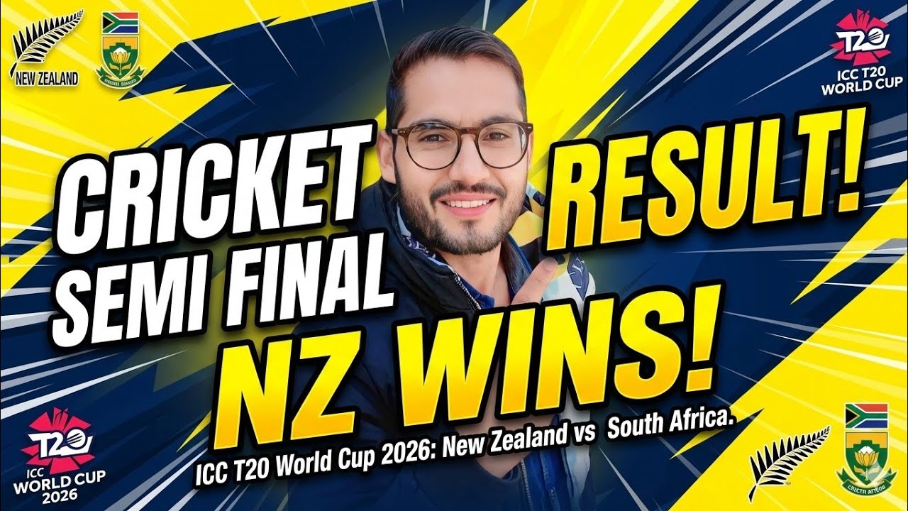 New Zealand CRUSH South Africa by 9 Wickets! 🇳🇿 | T20 World Cup 2026 Semifinal 1 Result
