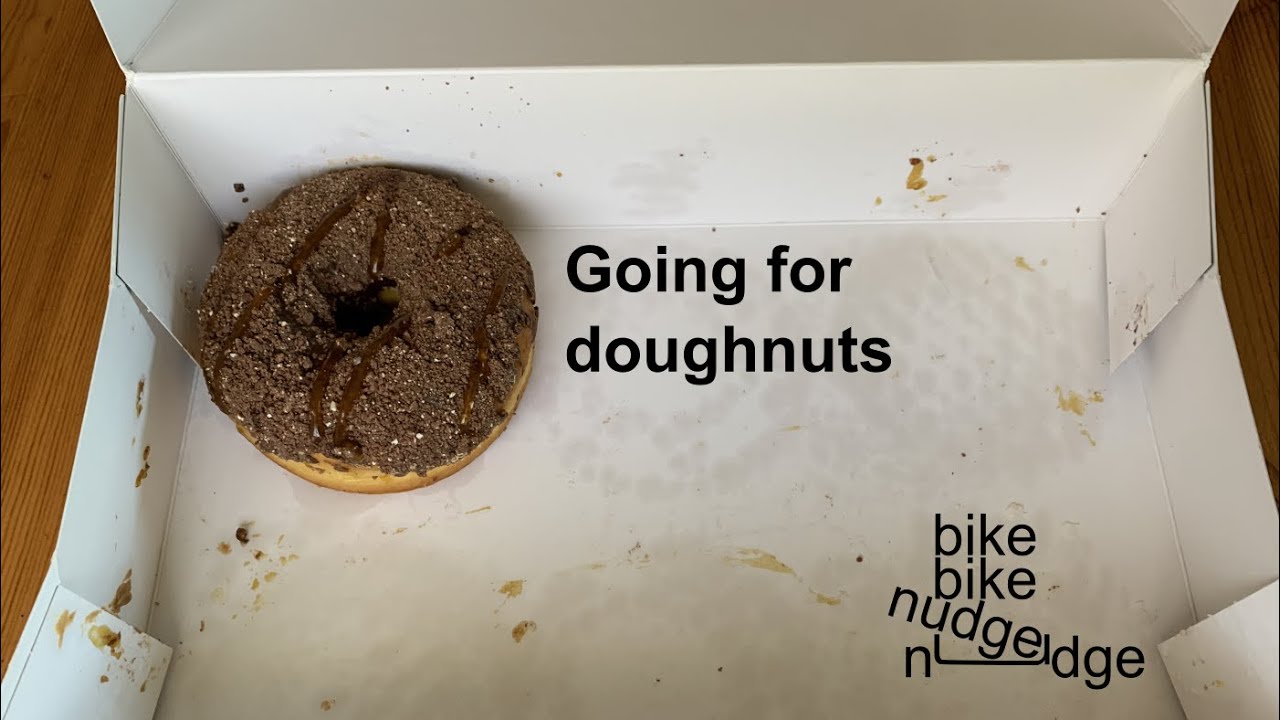 Getting doughnuts with my mom in a bakfiets