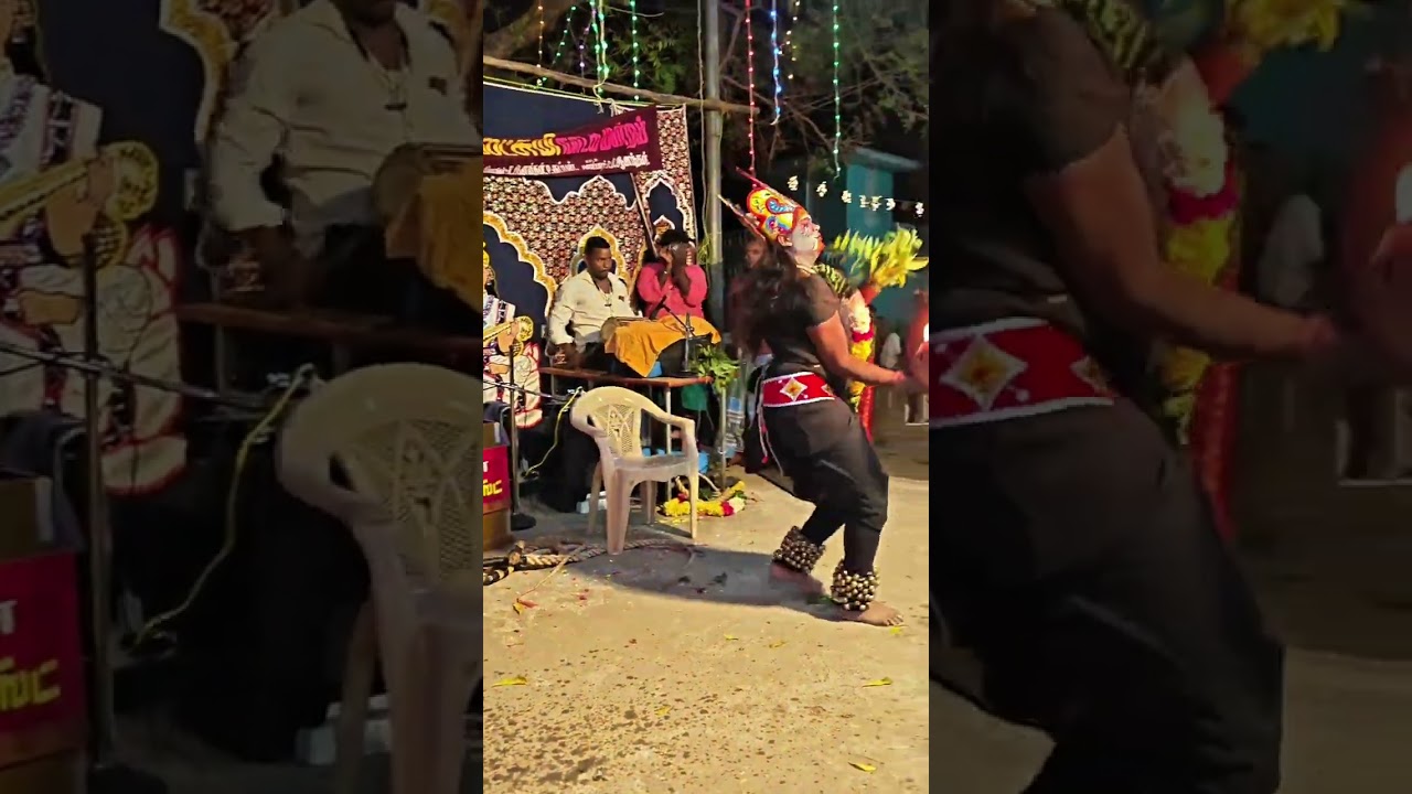🔱 காளி வேடத்தின் போது 🔥 ஊர் மக்கள் தெய்வம் 🔱ஆடிய காட்சி முழுவதும் பாருங்கள் ♥️
