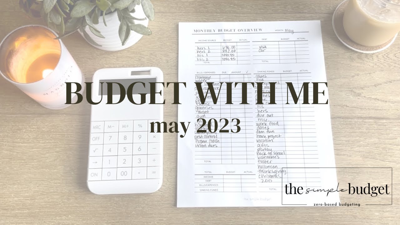 budget with me | may 2023 | zero based budgeting