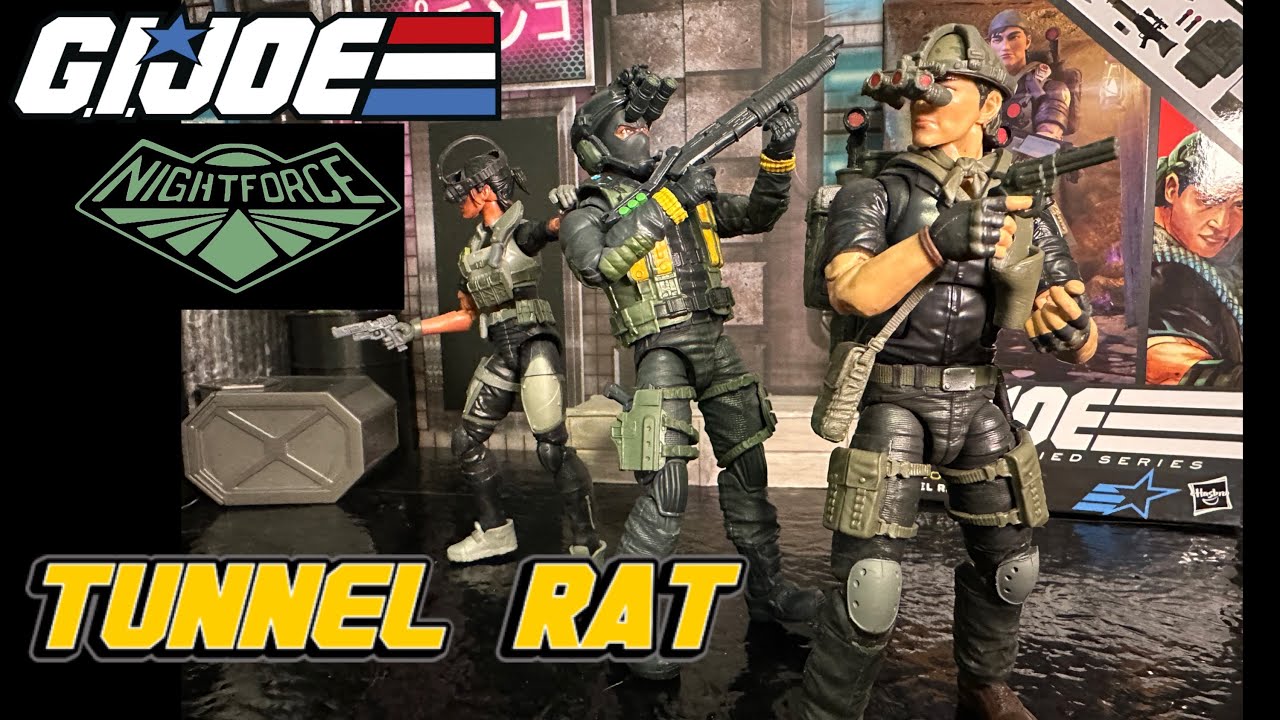 TUNNEL RAT: NIGHTFORCE GIJOE CLASSIFED ACTION FIGUrE HASBRO PULSE