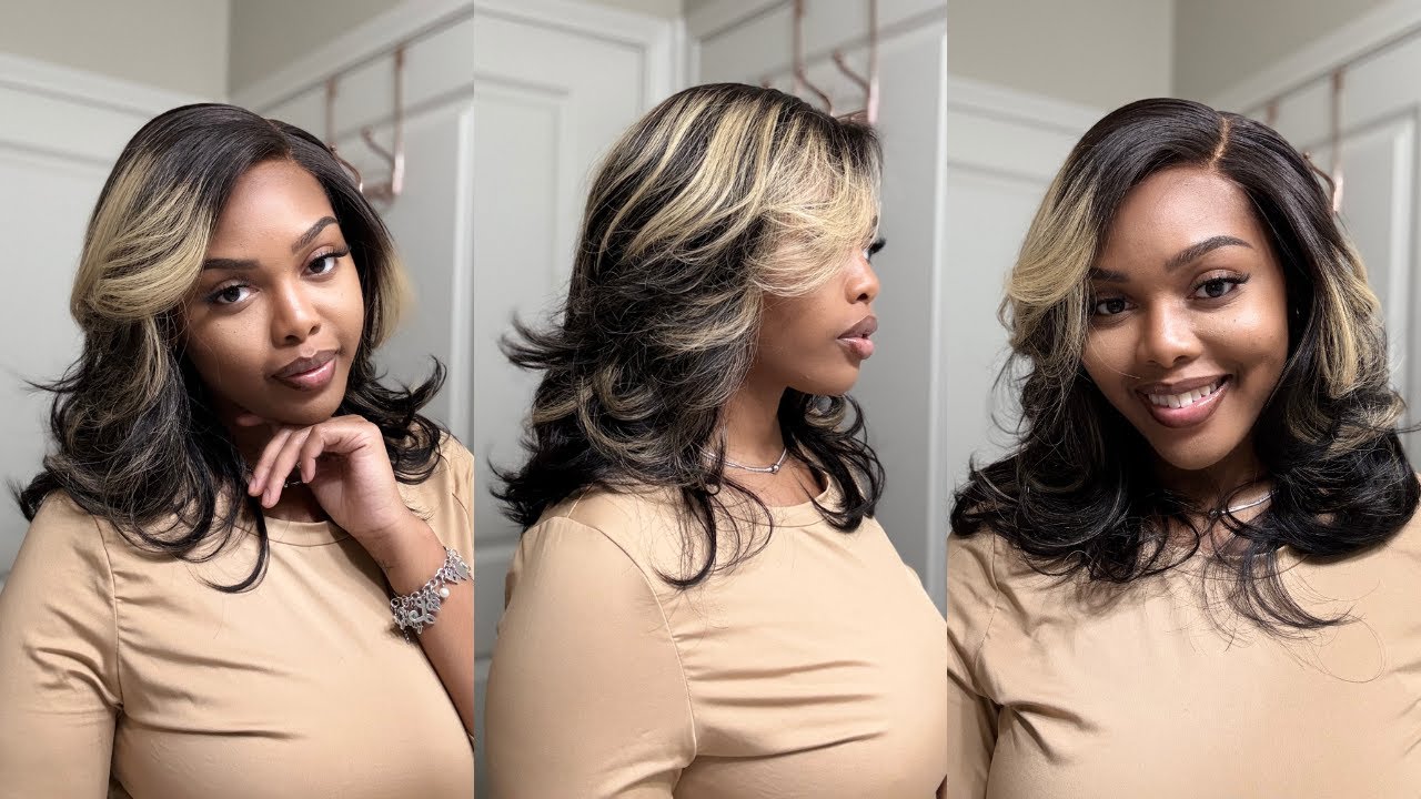 LUVME GLUELESS HIGHLIGHTED 16INCH LAYERED C-PART WIG | WEAR AND GO WIG | BEGINNER FRIENDLY WIG 💕✨😱