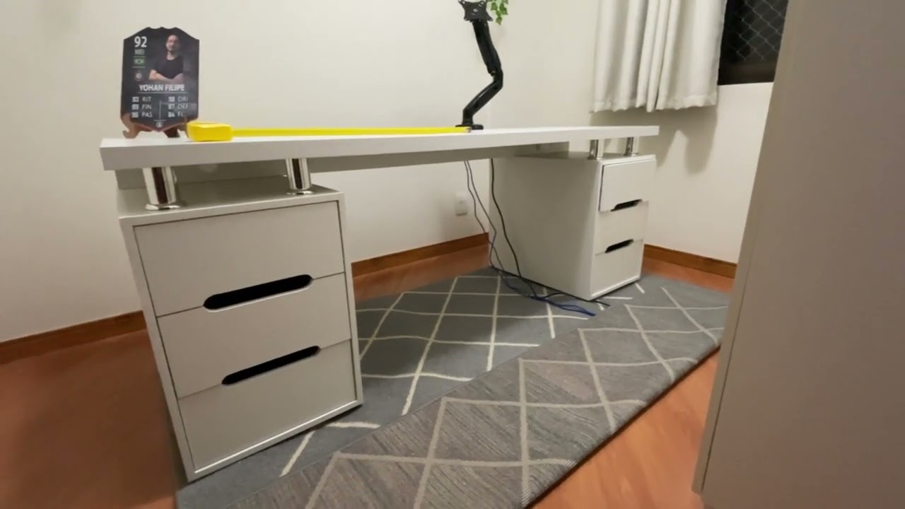 Fiz a MESA do meu SETUP estilo IKEA | MEU SETUP #11