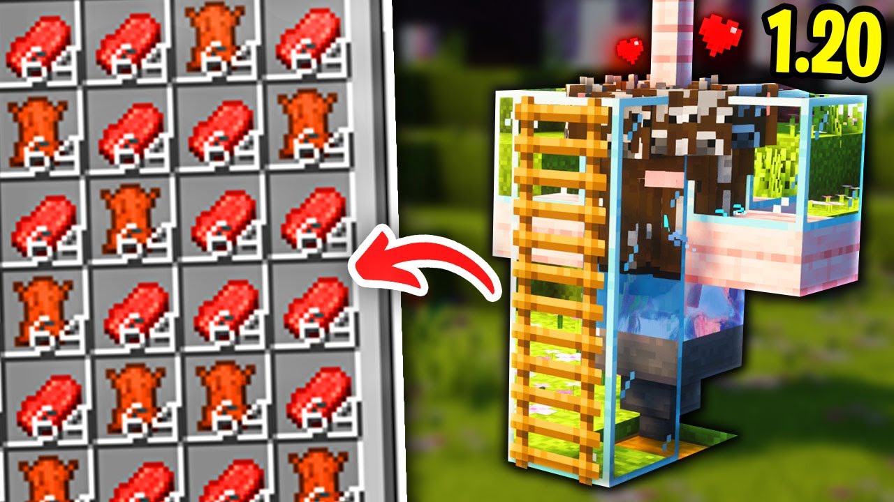 Simple 1.20 Cow Farm (Unlimited Beef, Leather & XP!)