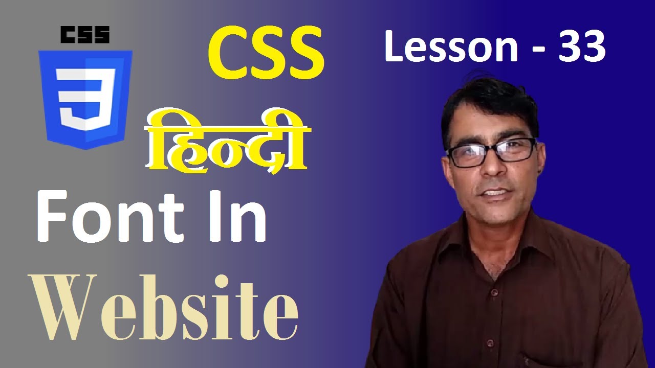 How to use Hindi font in your website | CSS lesson - 33 | apply language translator in website