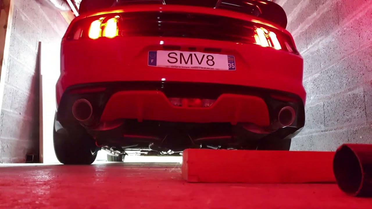 Pose ligne d'échappement inox CORSA Xtrem - Mustang GT 2016