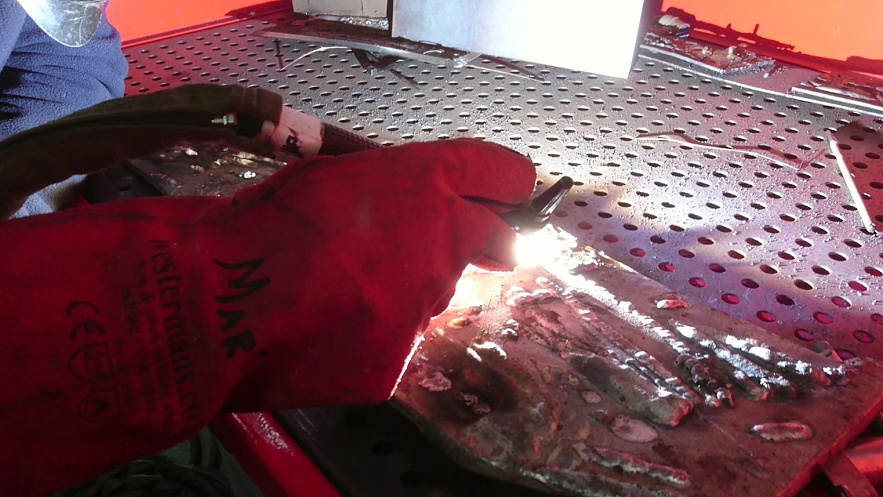 Miller Dynasty 700 Weld Test of Used machine