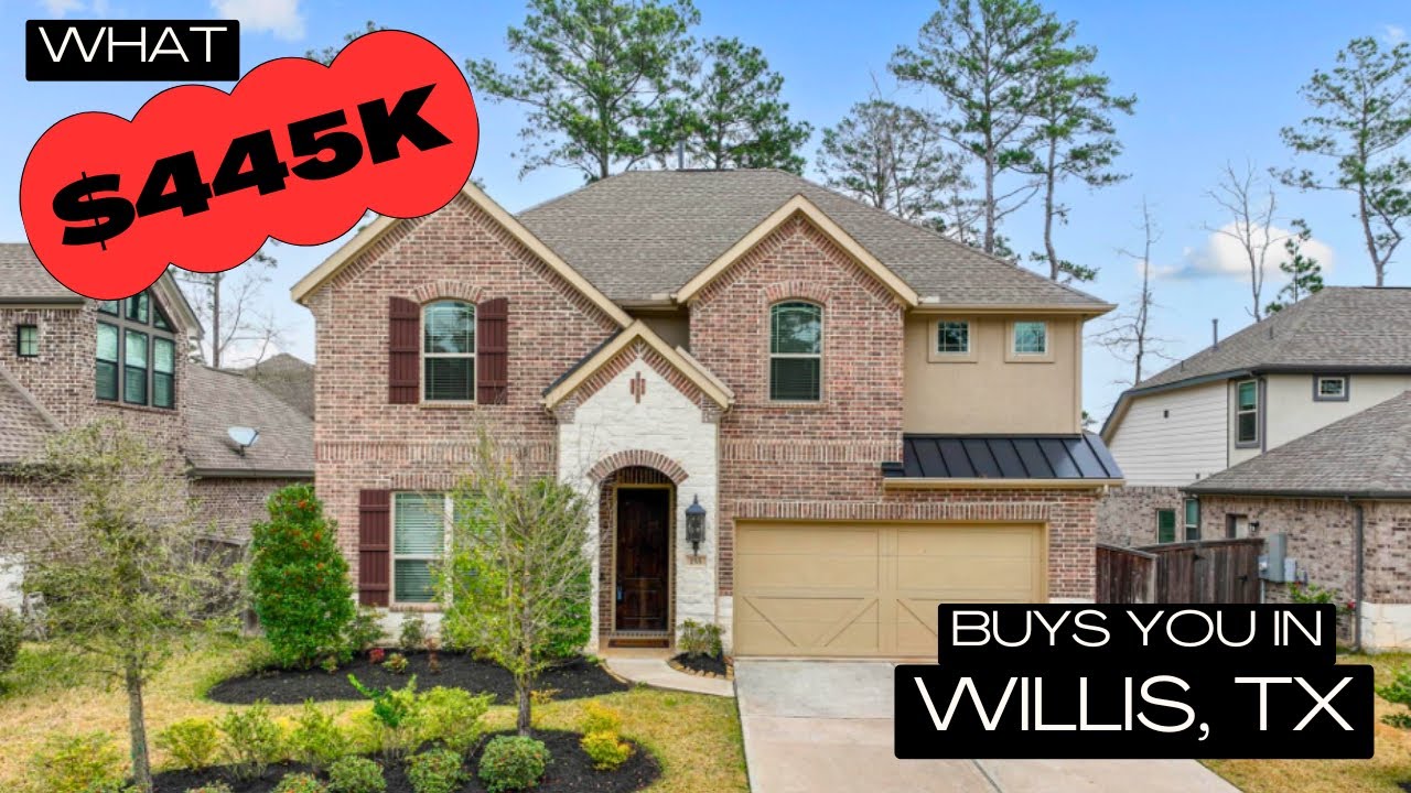 What $445k Buys You in Willis, TX - The Woodlands Hills Home Tour!