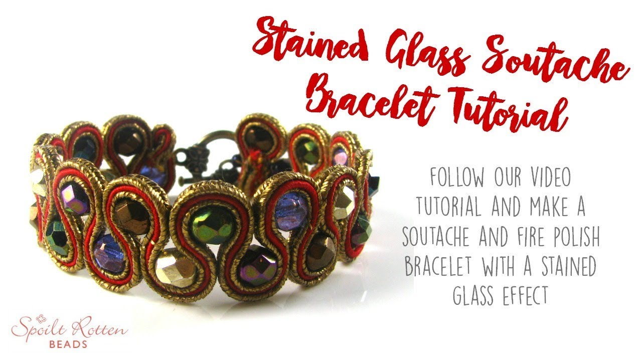 Stained Glass Soutache Bracelet Tutorial