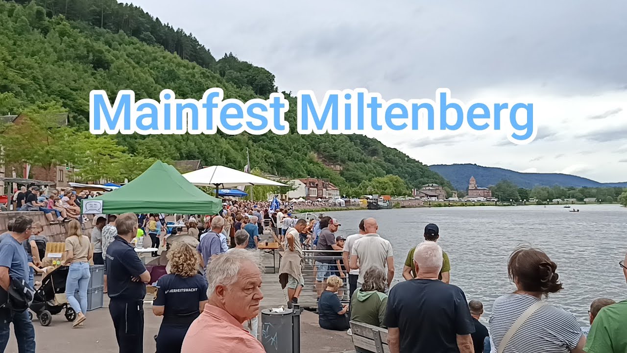 Miltenberg Mainfest entlang der Promenade