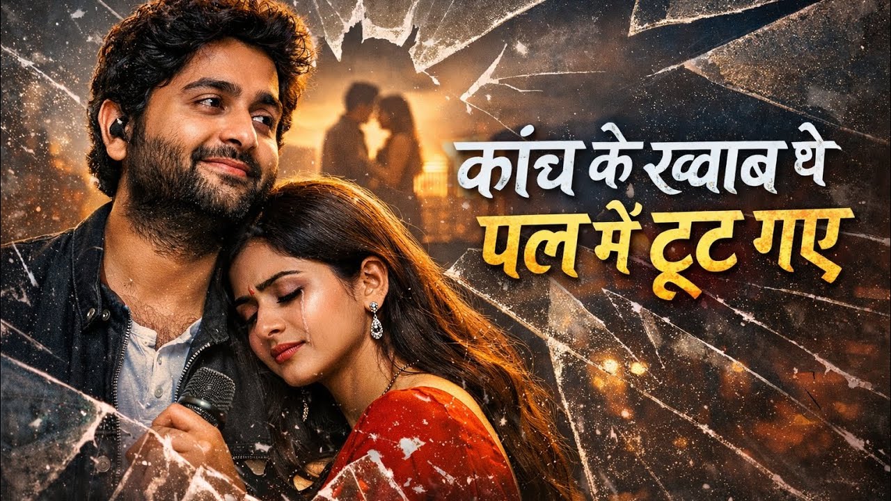 कांच के ख्वाब थे पल में टूट गए 💔 | Arijit Singh Sad Song | Heartbreak Song 2026 | New Sad Song Hindi