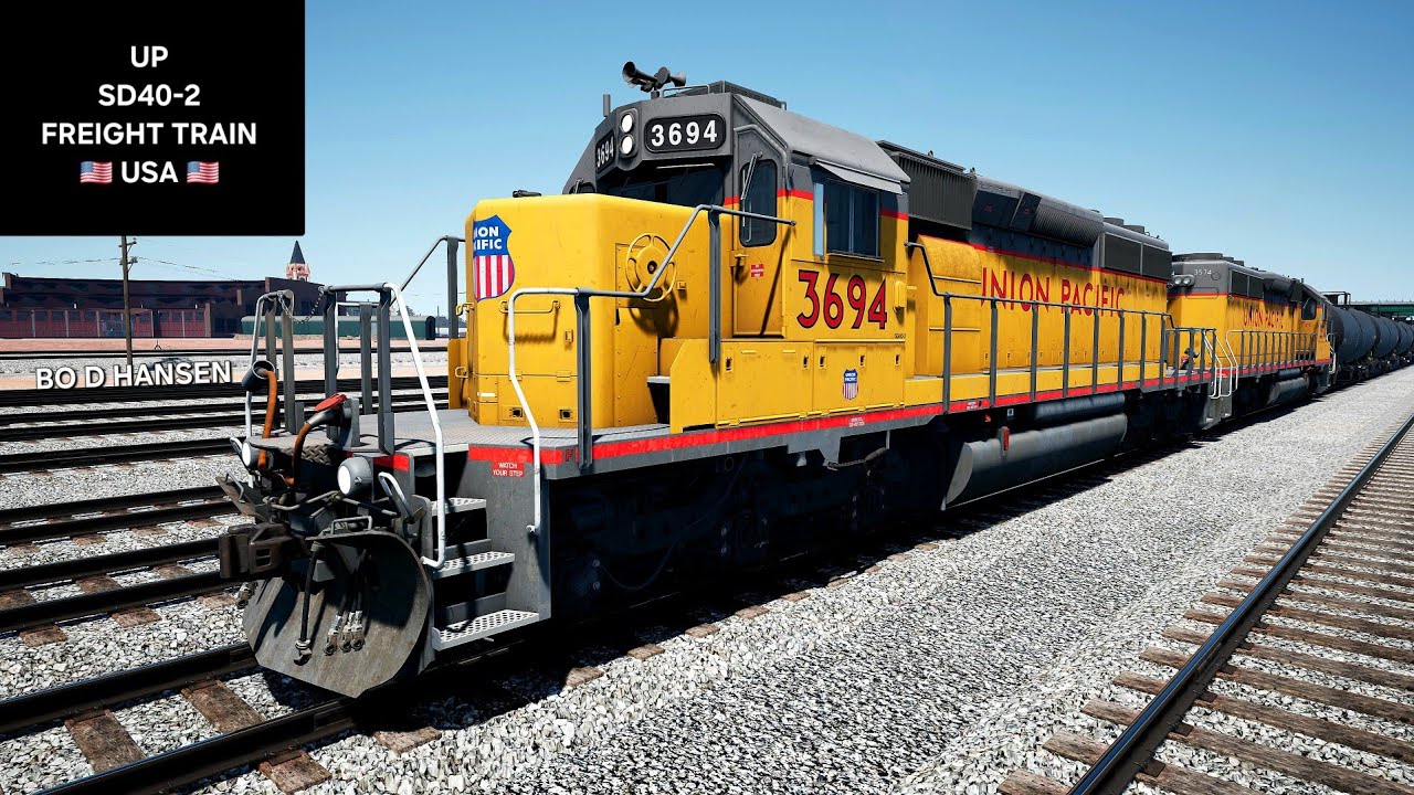 Train Sim World 6: Sherman Hill - Cheyenne Yard To Wycon -  Freight Train (1080p60)
