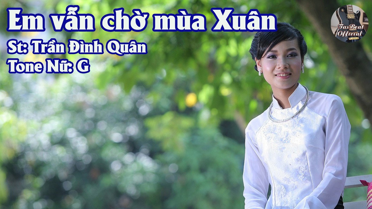 Karaoke Em Vẫn Chờ Mùa Xuân Tone Nữ | TAS BEAT