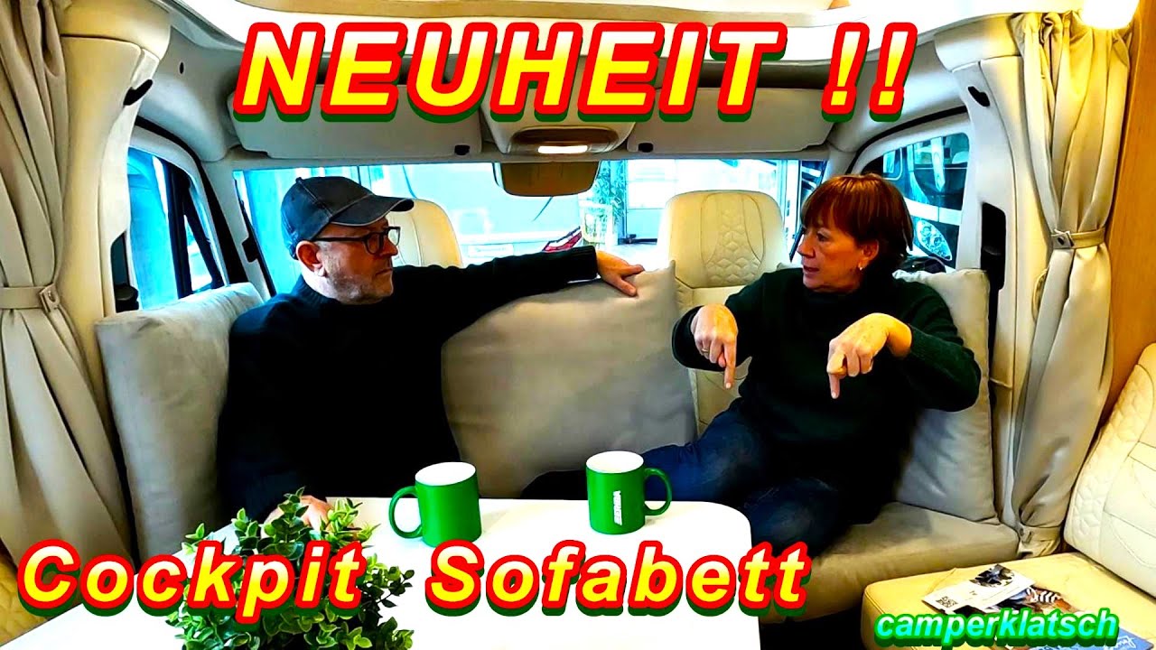 WELTNEUHEIT das 1. SOFABETT im Fahrerhaus🔥für Dein Kastenwagen Wohnmobil🔥Fiat Ducato Sprinter Ford