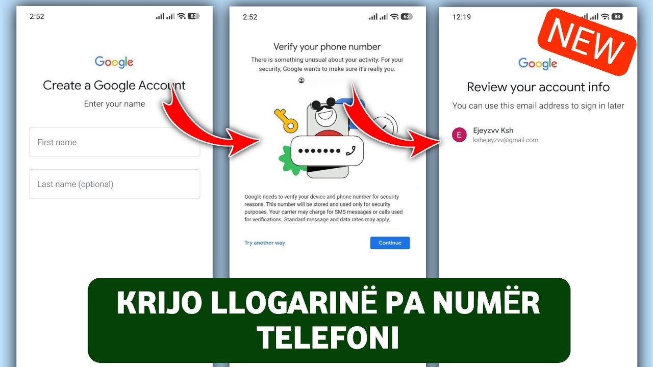 Как создать аккаунт Gmail без подтверждения номера телефона | Новый метод 2026 года