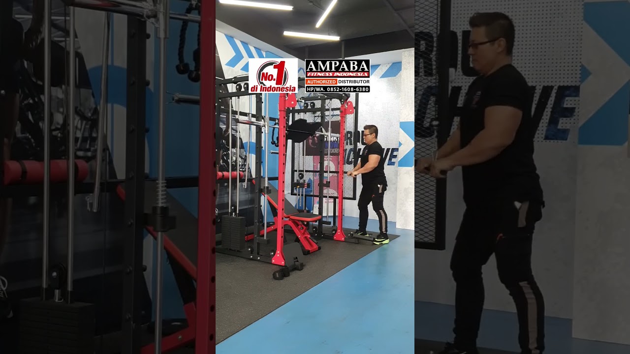 TUTORIAL LATIHAN OTOT TANGAN ( BICEPS DAN TRICEPS ) MENGGUNAKAN MULTIGYM IMPORT DUAL-STACK MACHINE