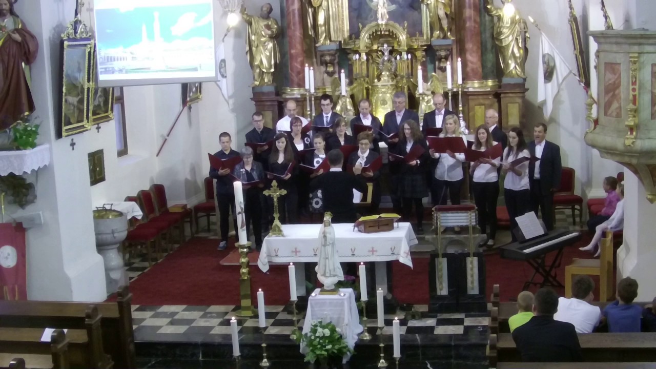 Mešani pevski zbor sv. Mihael: Marija majnik gre čez trate (Vinko Vodopivec)