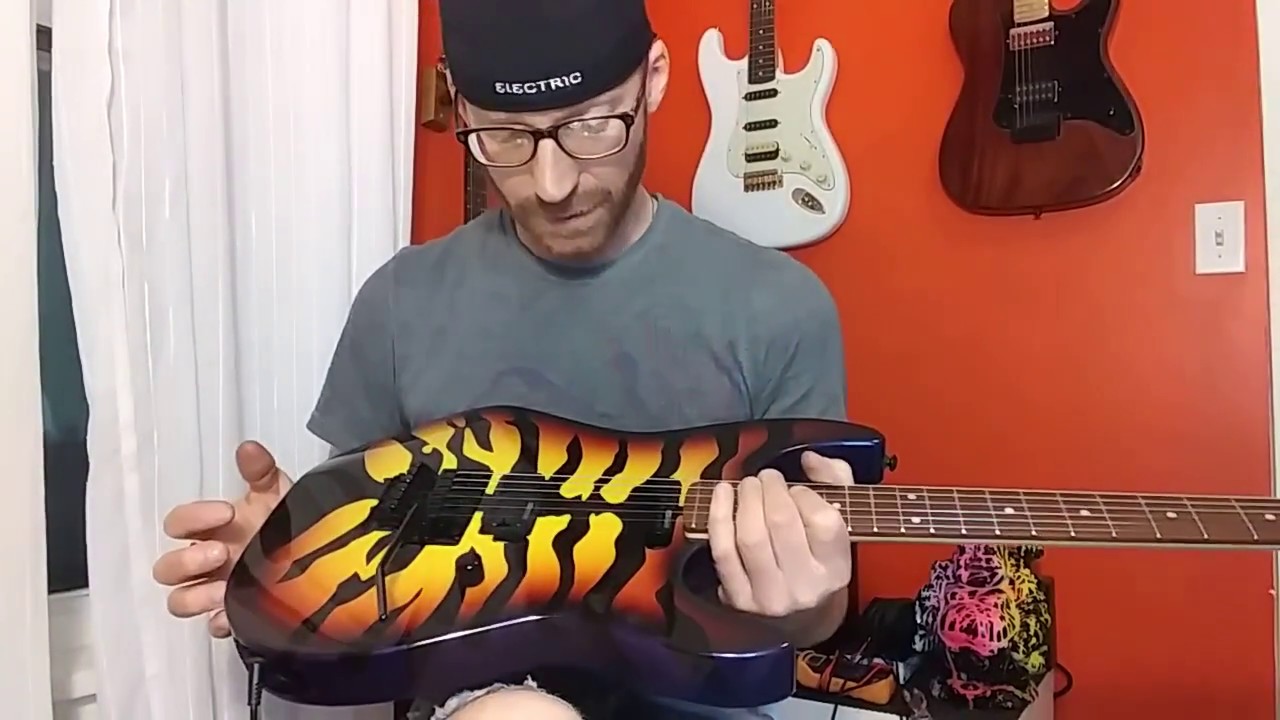 George Lynch LTD Sunburst Tiger demo