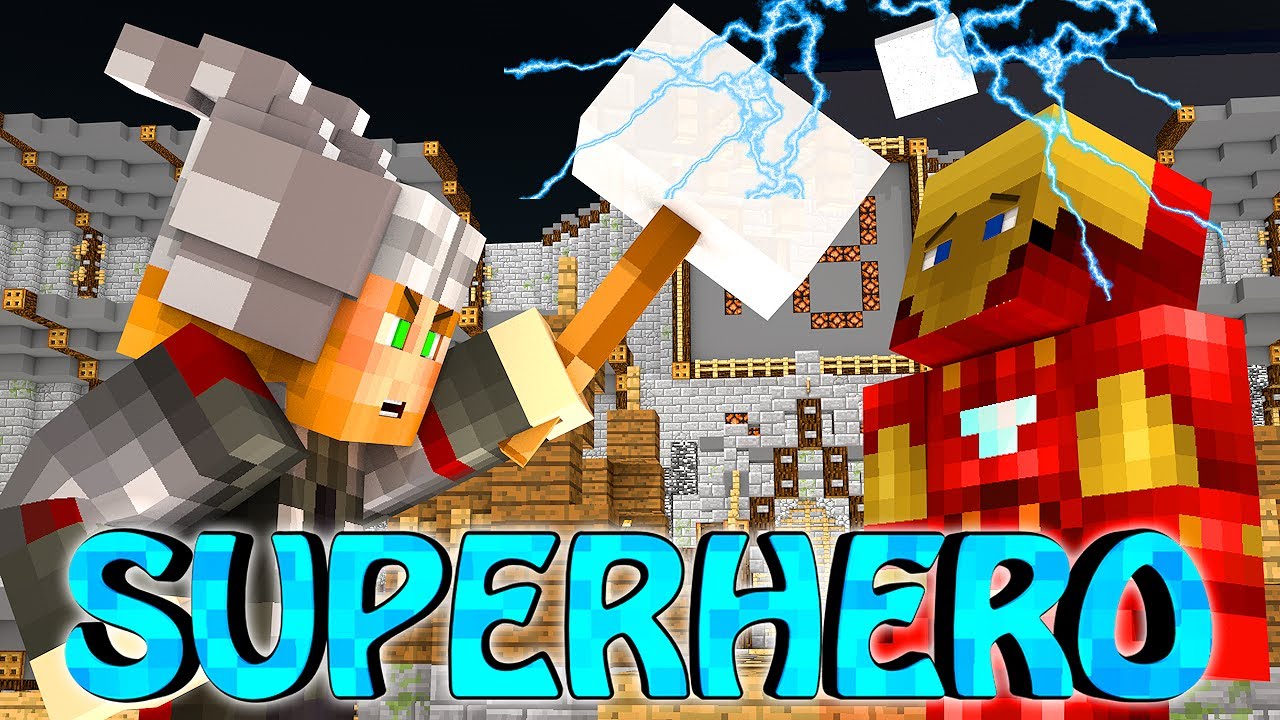 Minecraft | SUPERHERO RUMBLE - Superhero Boxing! (SuperHero Mod & Lucky Block Mod)
