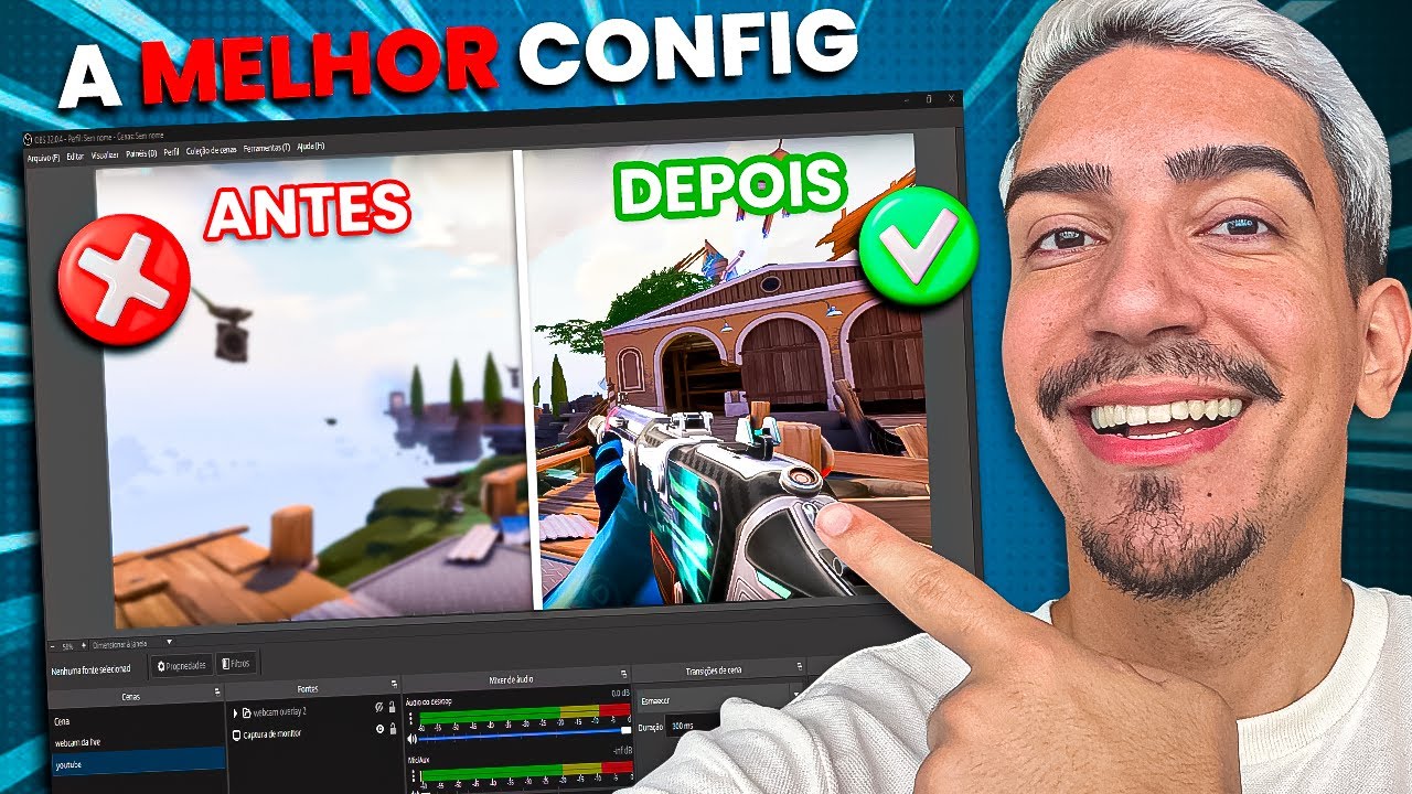 COMO CONFIGURAR OBS PARA LIVES em 2026 (PC FRACO ou FORTE)✅