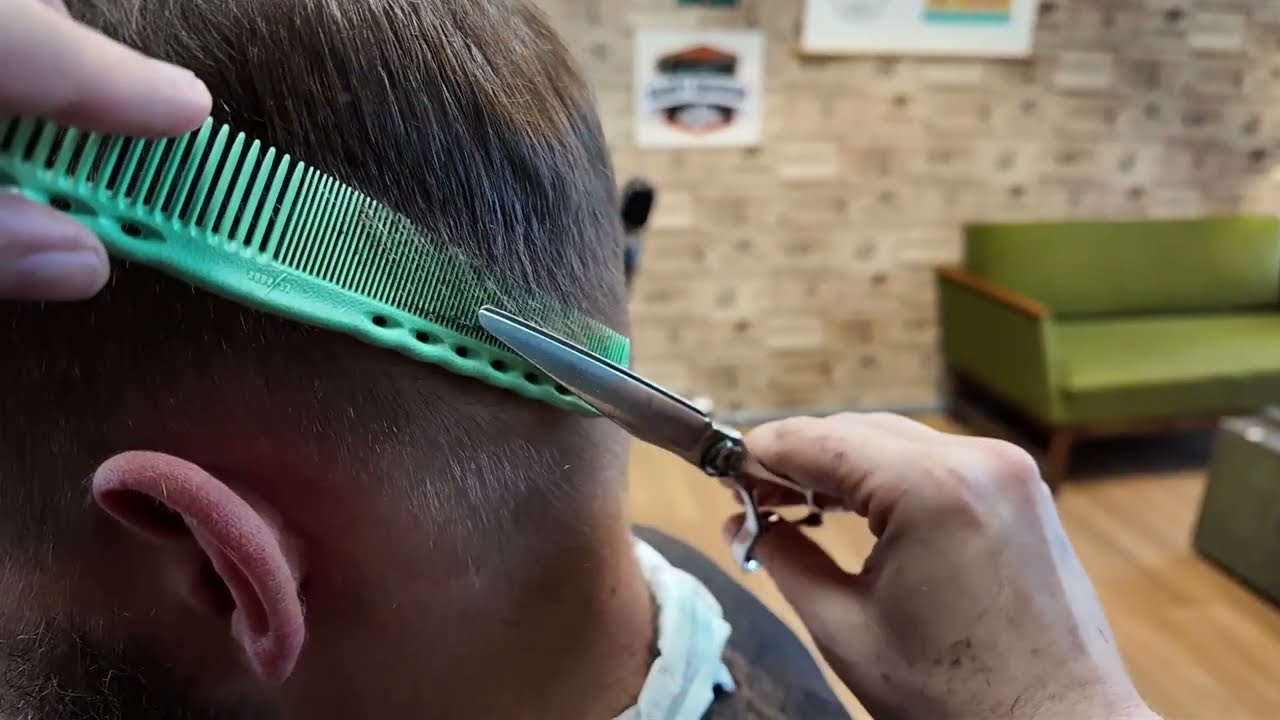 Classic ASMR Mens Haircut, No Clippers, No Hairdryer!