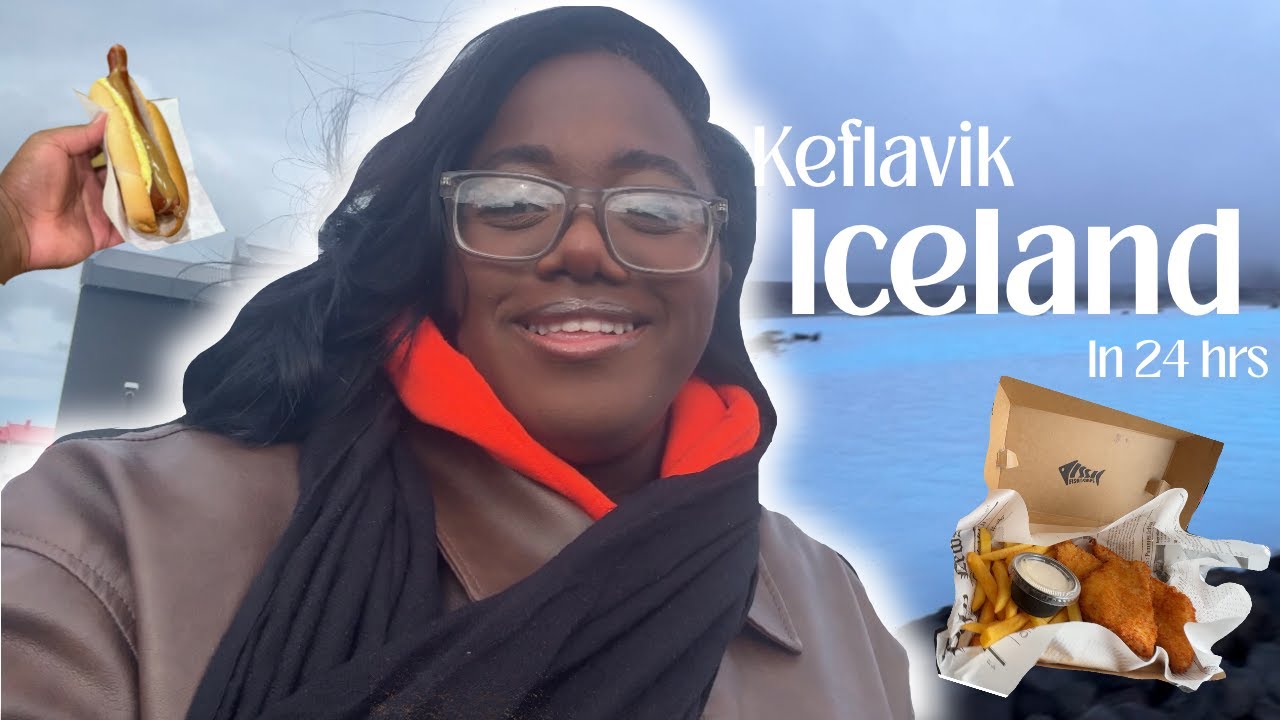 How I Spent A Day In Keflavik 🇮🇸 | Long Travel Day , Walking Around The City and the Blue Lagoon!