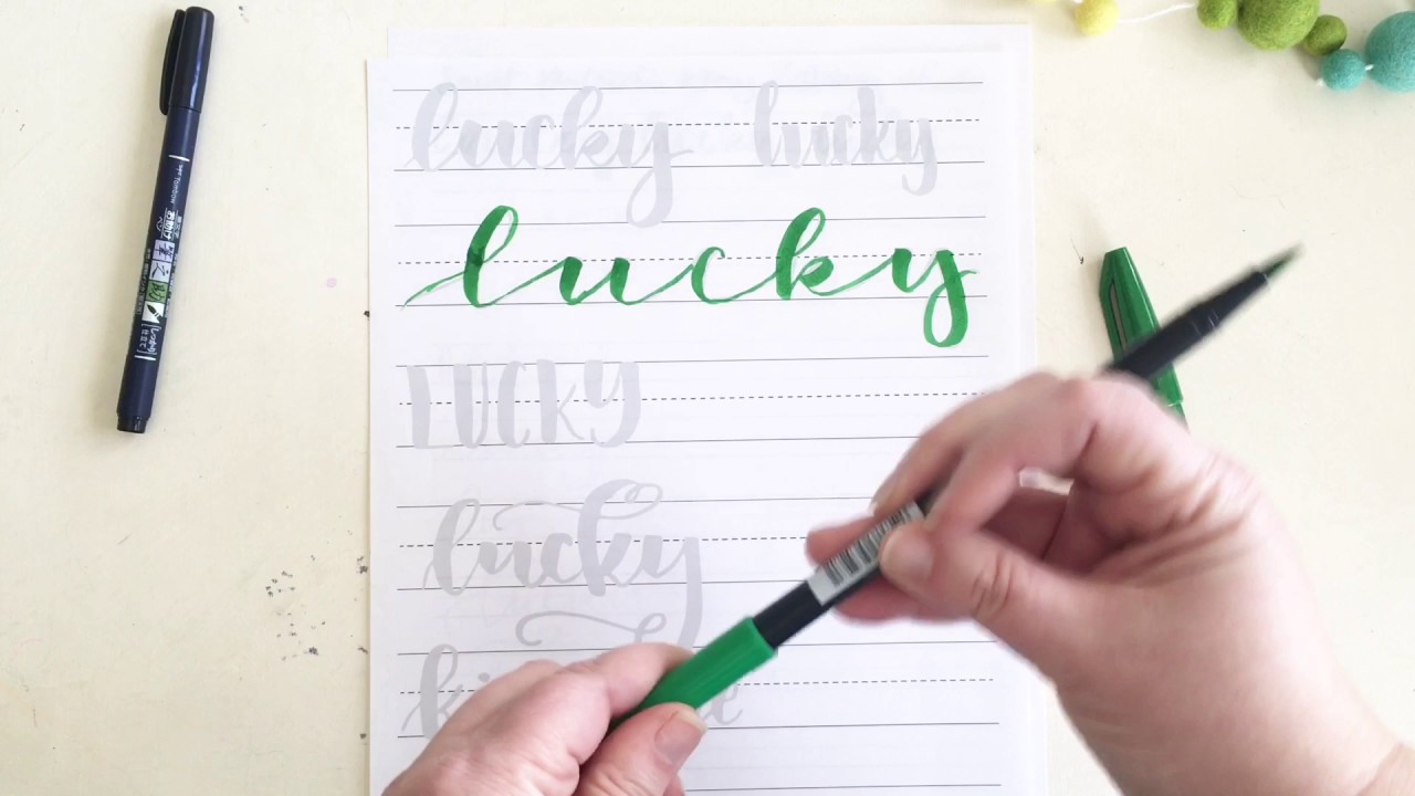 St. Patrick's Day Hand Lettering Practice Sheets
