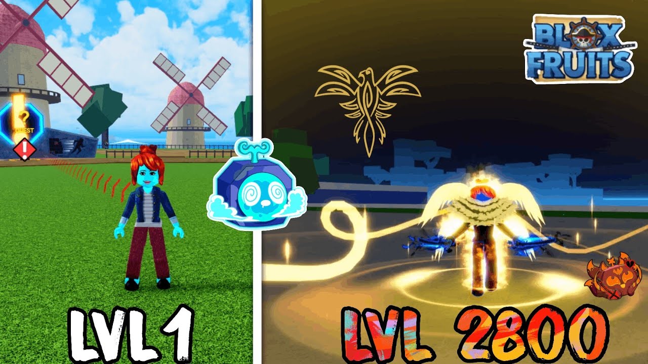 TỪ NOOB ĐẾN MAX LEVEL + V4 NHƯNG TÔI SỞ HỮU COMBO PVP MẠNH NHẤT BLOXFRUIT 💀