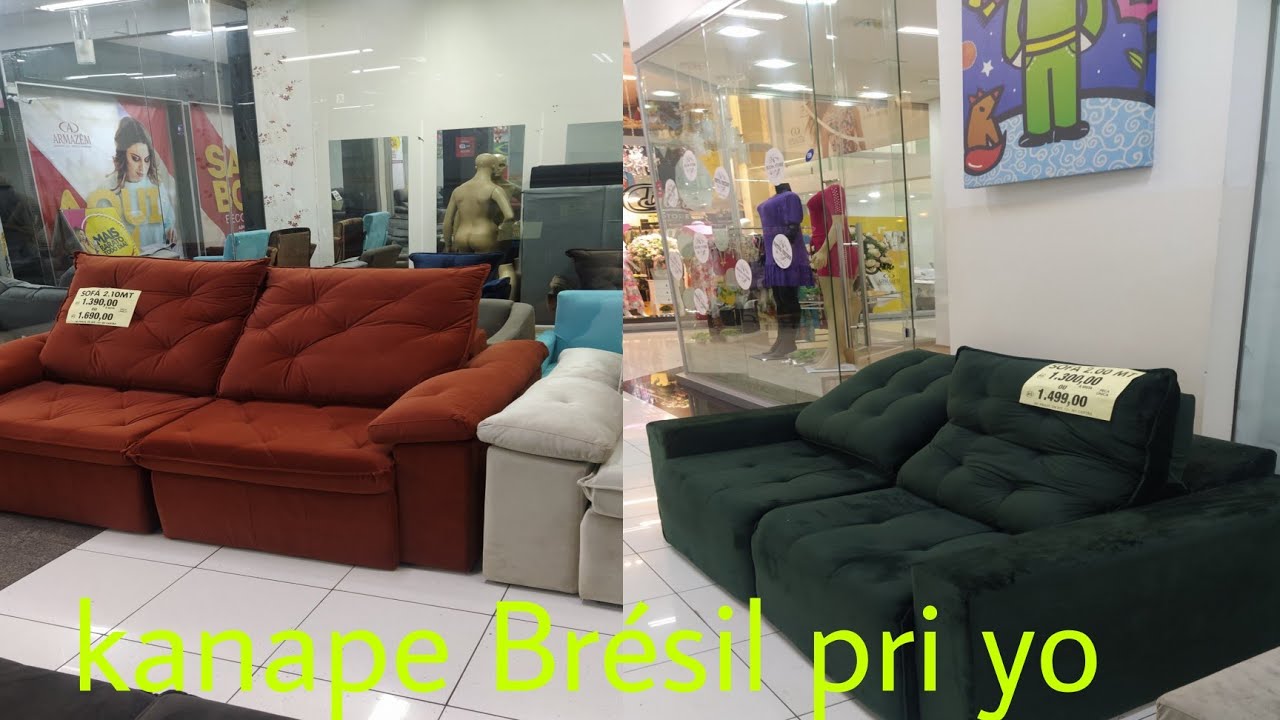 Brésil: sofá/kanape Èske yo chè,yo tou kaban'n 💸💸💸