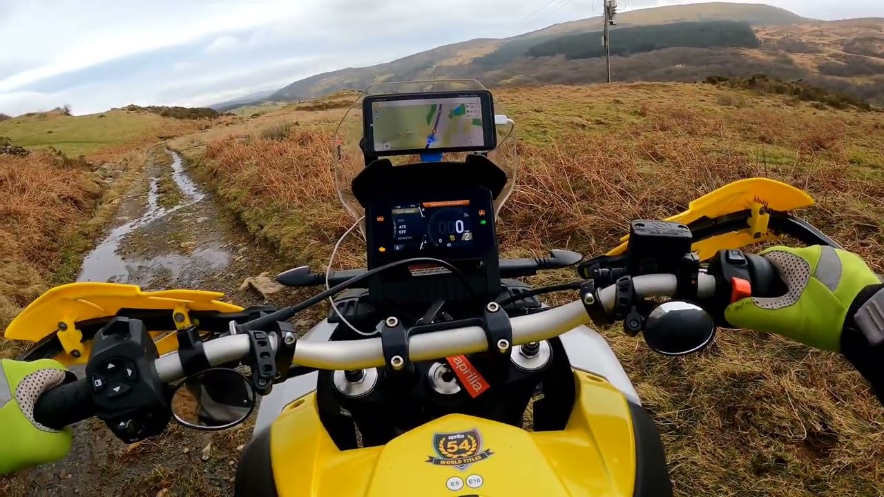 aprilia tuareg 660 around snowdonia north wales. adventure bike off road part2