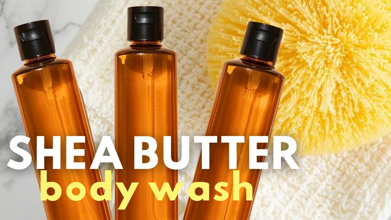 Shea Butter Body Wash Made with Natural Oils. Gentle, Moisturizing, and Made from Scratch.