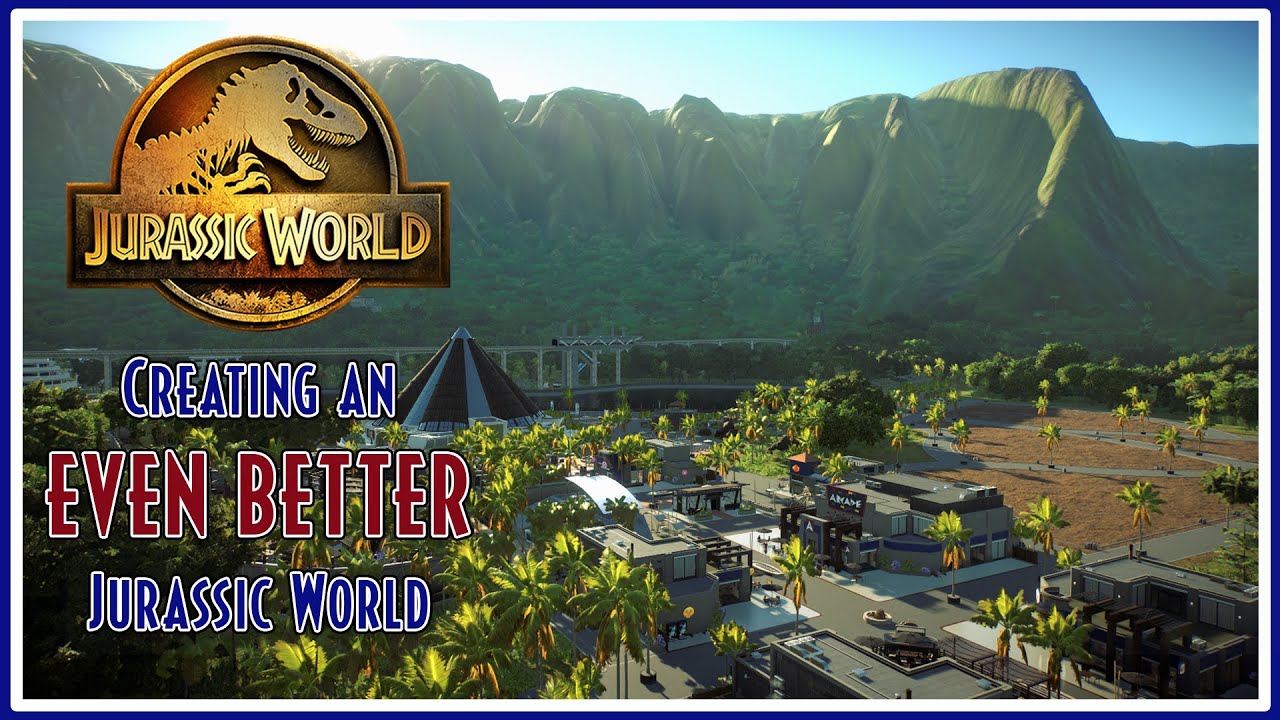 Main Street and The Lagoon | Creating An EVEN BETTER Jurassic World | 1 | Speedbuild | UNMODDED