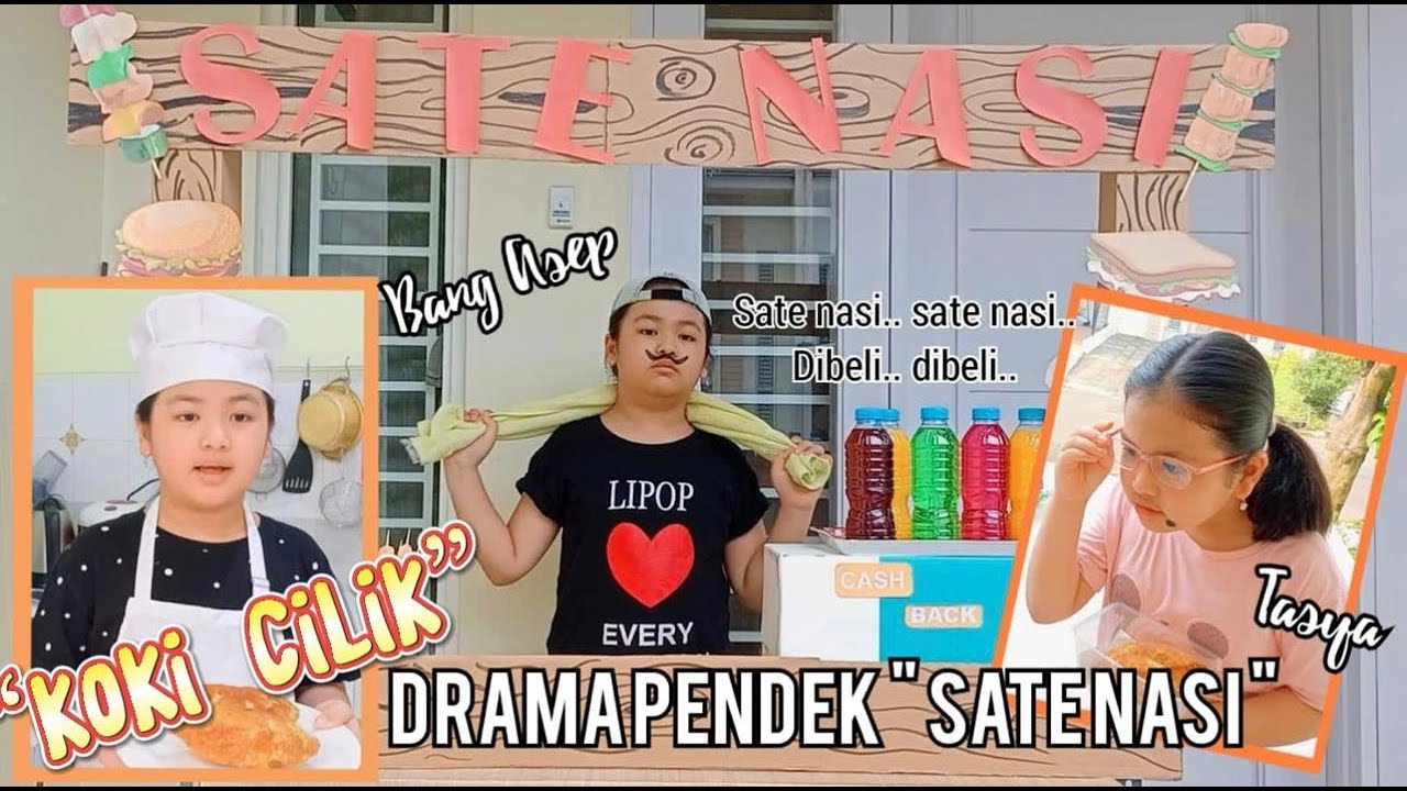 KOKI CILIK / DRAMA PENDEK SATE NASI / MAKANAN UNIK / DRAMA ANAK / DRAMA SERU @neysiaemilian537