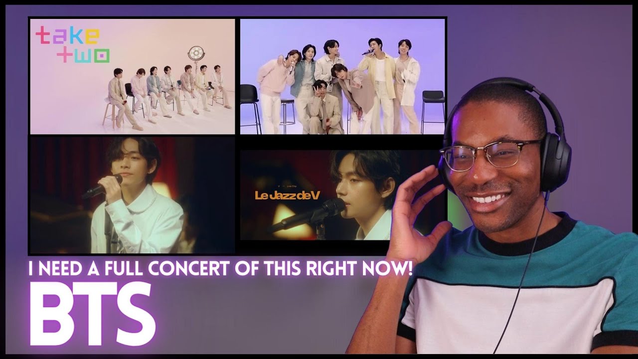 BTS | 'Take Two' Live Clip & 'Le Jazz De V' Live Clip REACTION | I need a full concert right now!!