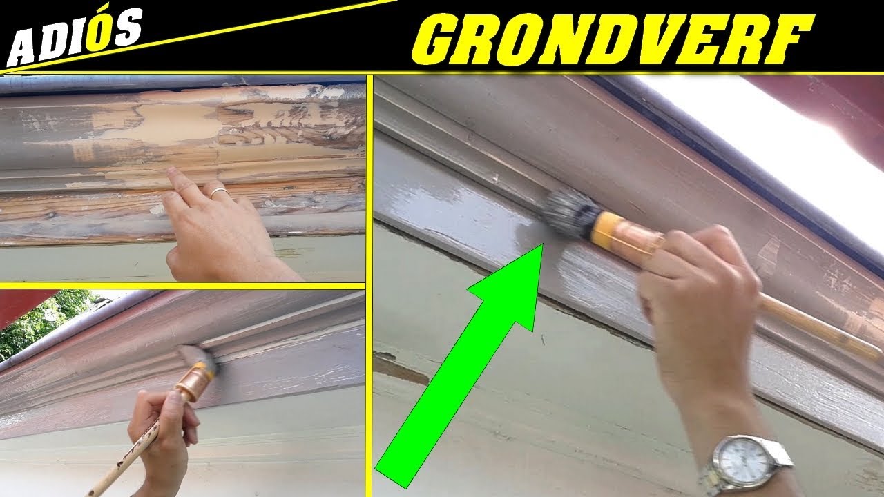 GRONDVERF AANBRENGEN~grondverf aanbrengen op hout.