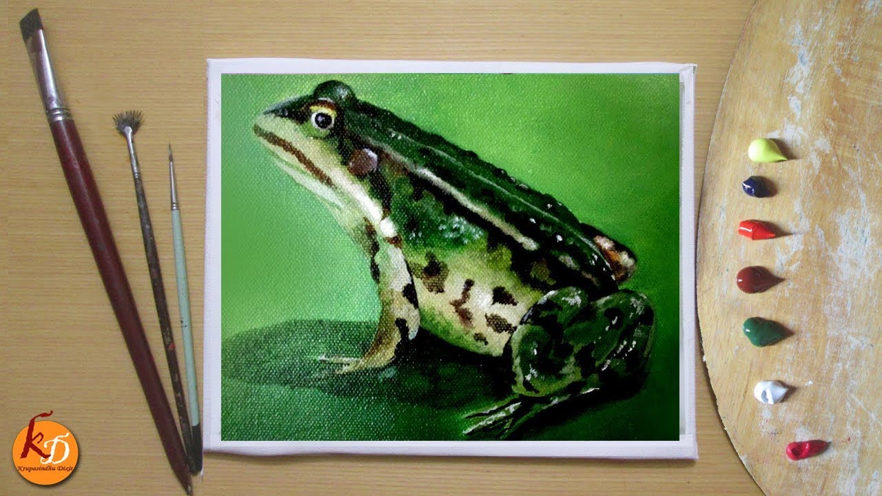Acrylic painting of frog | Episode #052