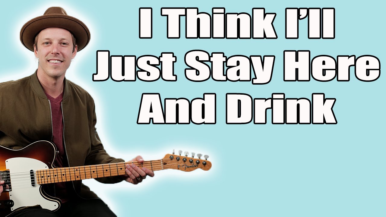 Merle Haggard I Think I'll Just Stay Here And Drink Guitar Lesson + Tutorial