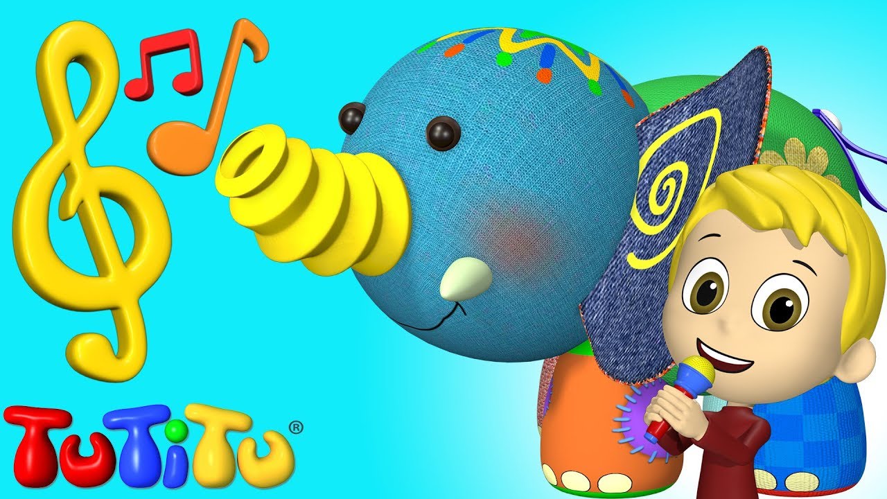 Songs & Karaoke for Children 🎵 Elephant 🎶TuTiTu Songs