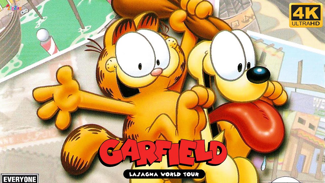 Garfield Lasagna World Tour | Completo Full Movie Game | PS2 4K @ZigZagGamerPT