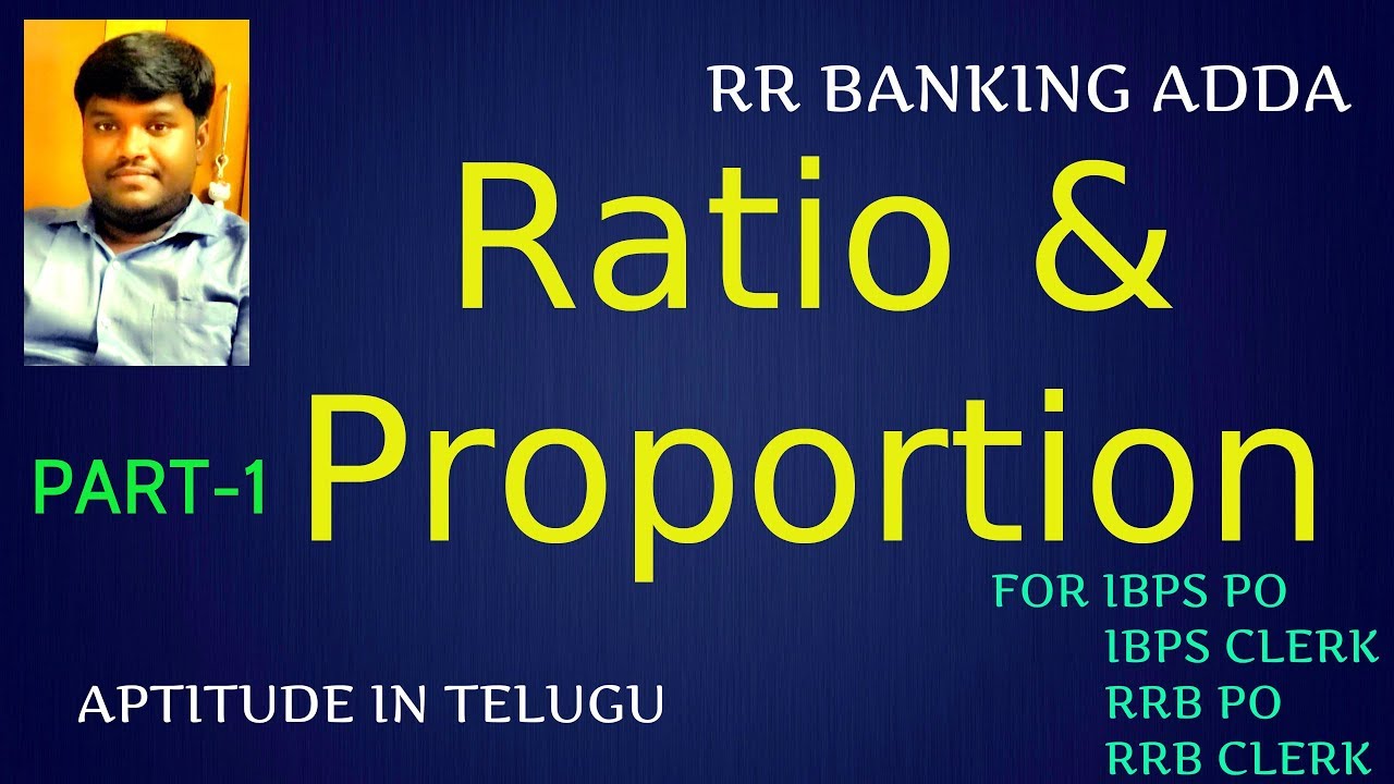 Ratio and Proportion in Telugu || Part 1 || Aptitude || RR BANKING ADDA