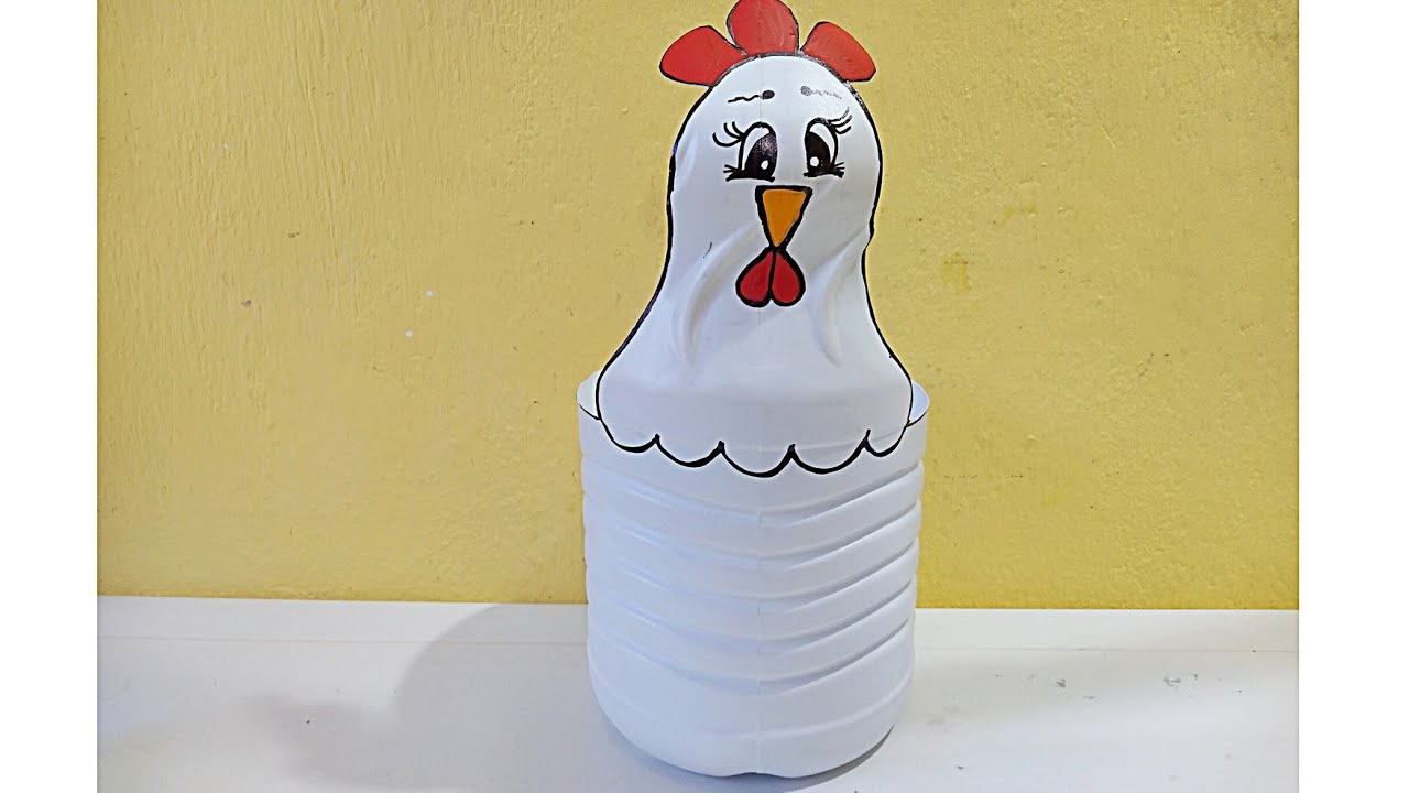 Porta ovos com garrafa