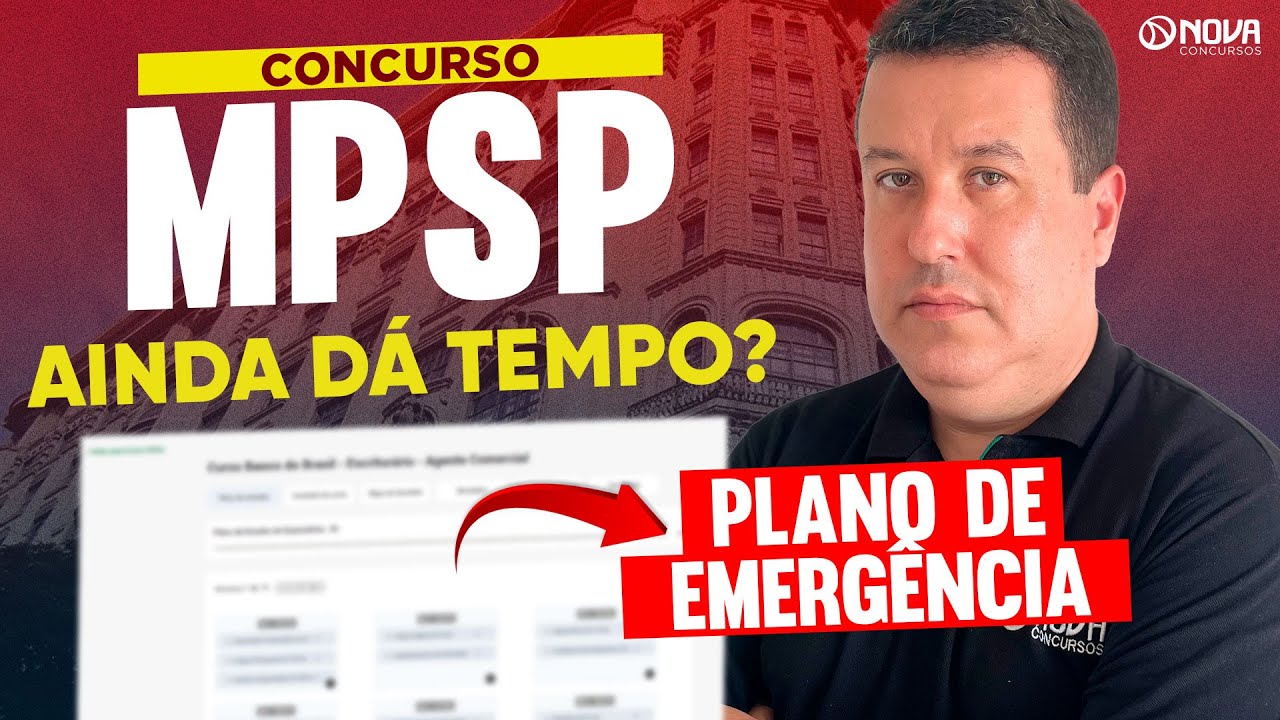 📢 Concurso MPSP &ndash; Auxiliar de Promotoria I - Como estudar no p&oacute;s-edital