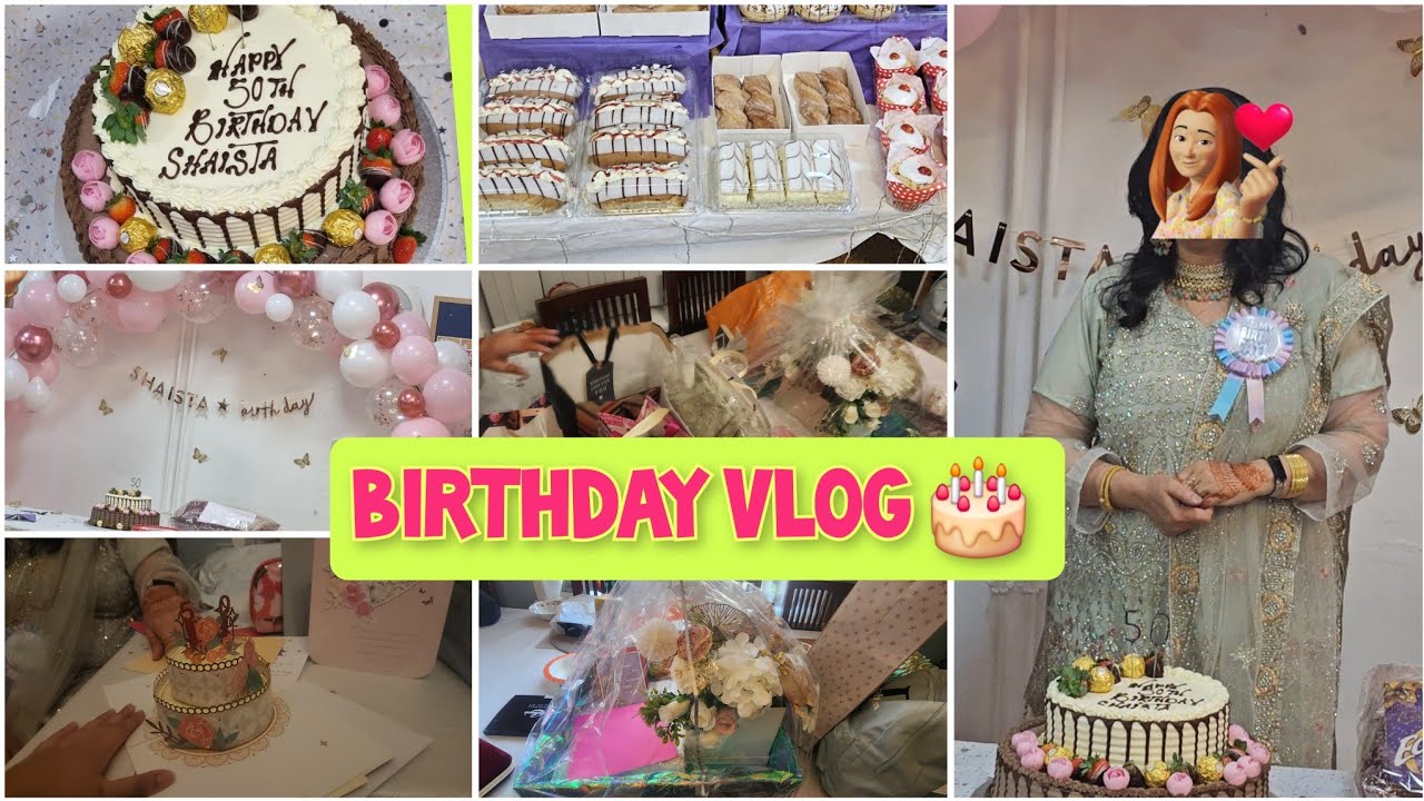 surprised 😮 50th birthday party vlog || Birthday Vlog OCTOBER 2024 #cookingwithshaista