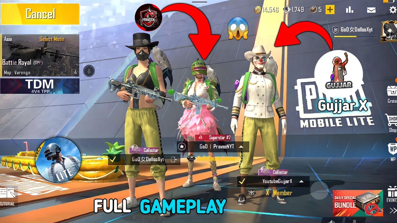 PLAYING 😱 Gujjar X 🧠🔥 1v4 GAMEPLAY PUBG MOBILE LITE BGMI LITE | @GujjarXyt  @LIONxGAMINGop