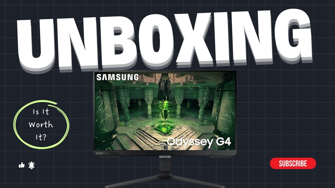 Samsung Odyssey G4 240Hz Monitor Unboxing & Setup