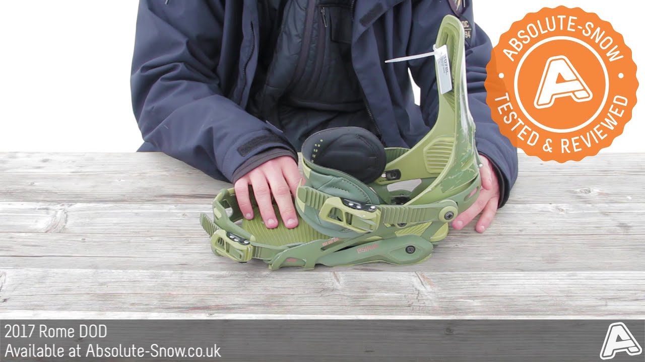 2016 / 2017 | Rome DOD Snowboard Bindings | Video Review